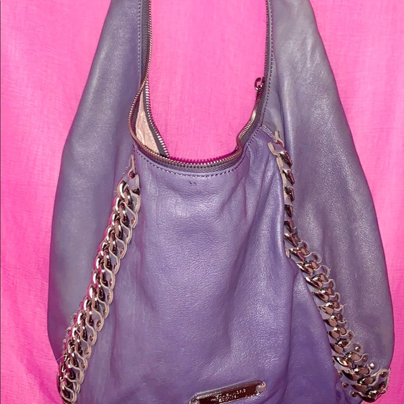 Gorgeous Michael Kors Women's Blue Studded Id Chain Large Hobo bag - Picture 4 of 15